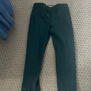 LOFT Dark Green Ankle Pants